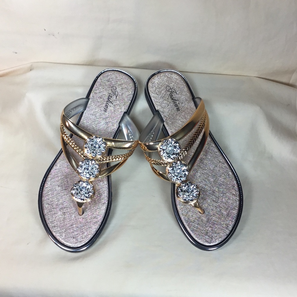 Fashion Gold and Silver Women's Sandals